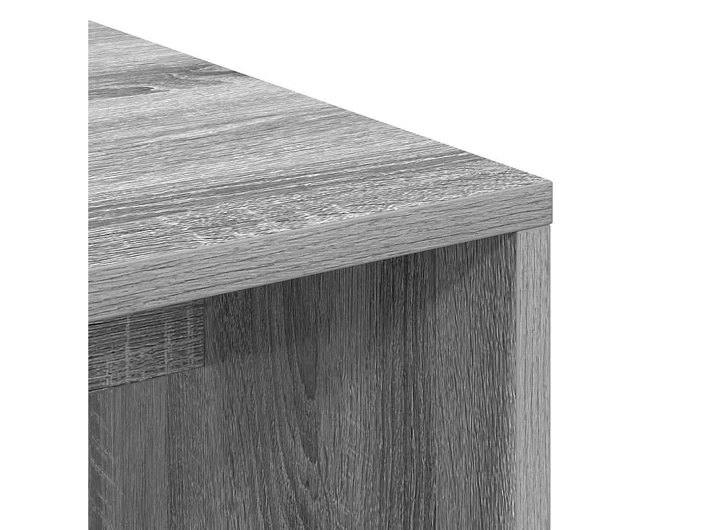 Bureau Sonoma gris 102 x 50 x 124 cm Bois d'ingénierie