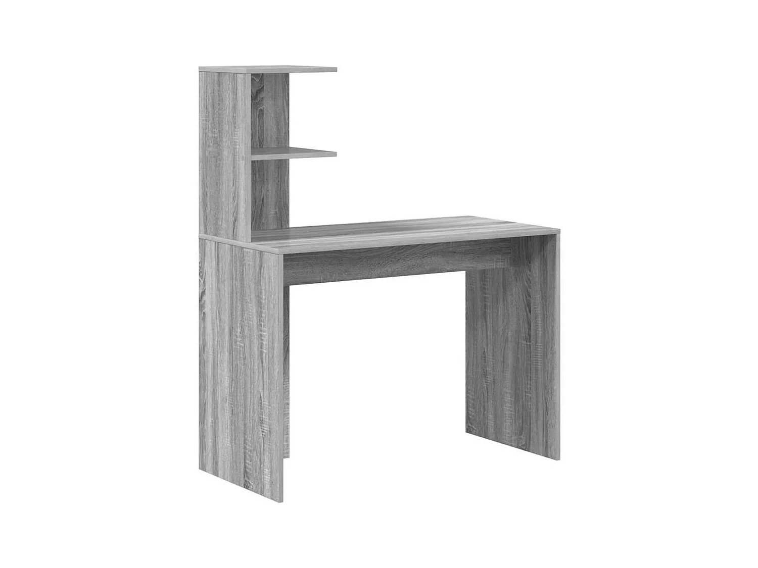 Bureau Sonoma gris 102 x 50 x 124 cm Bois d'ingénierie