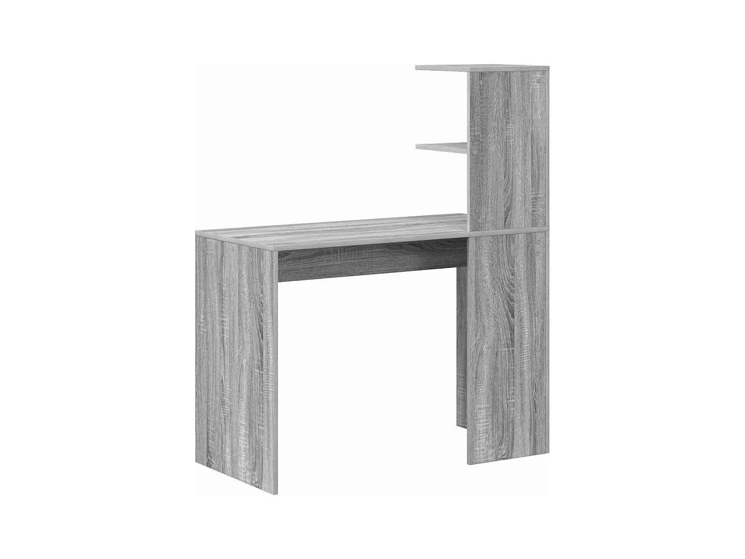 Bureau Sonoma gris 102 x 50 x 124 cm Bois d'ingénierie