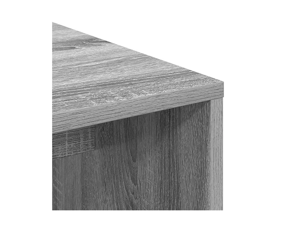 Bureau Sonoma gris 102 x 50 x 124 cm Bois d'ingénierie