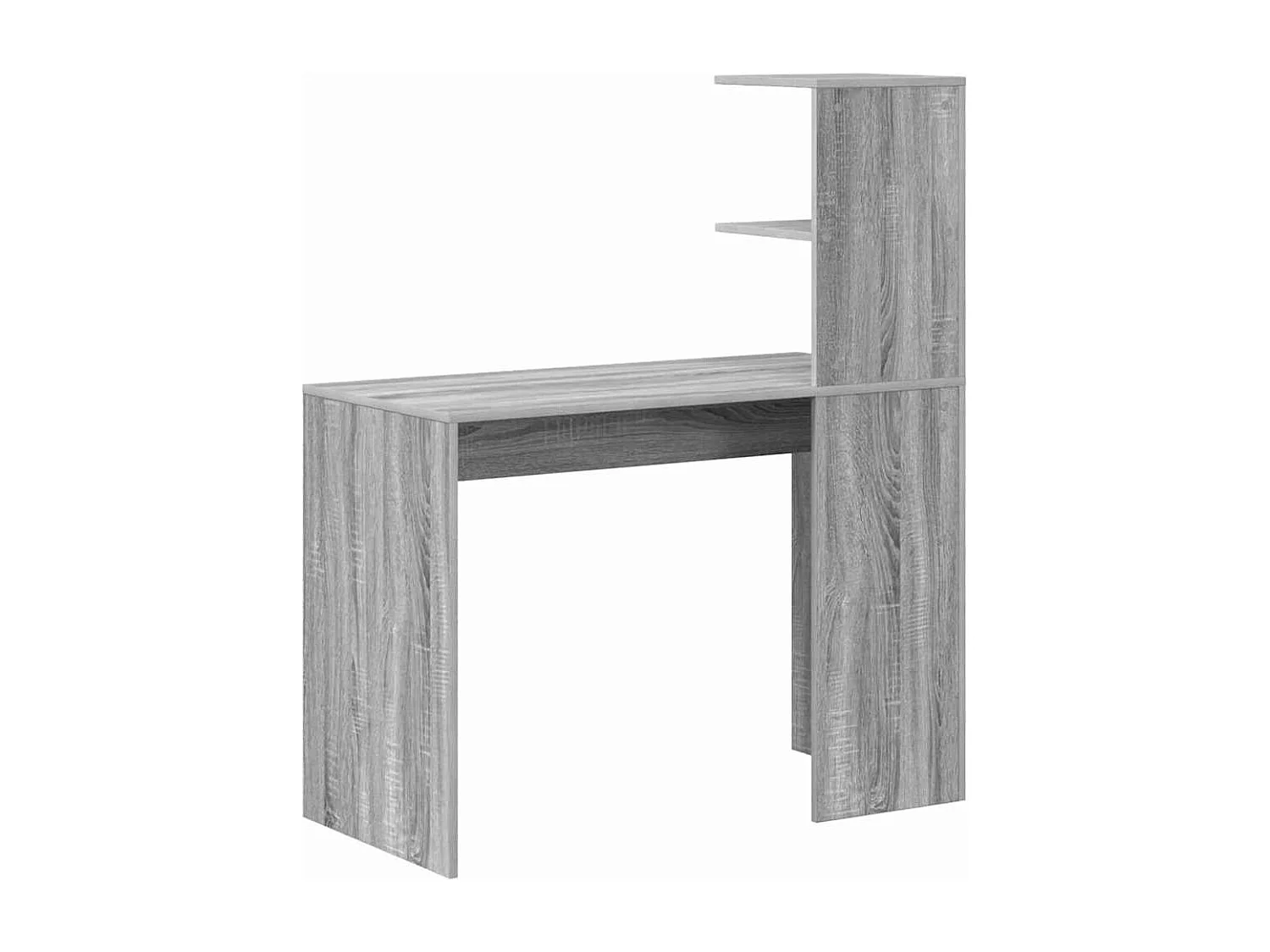 Bureau Sonoma gris 102 x 50 x 124 cm Bois d'ingénierie