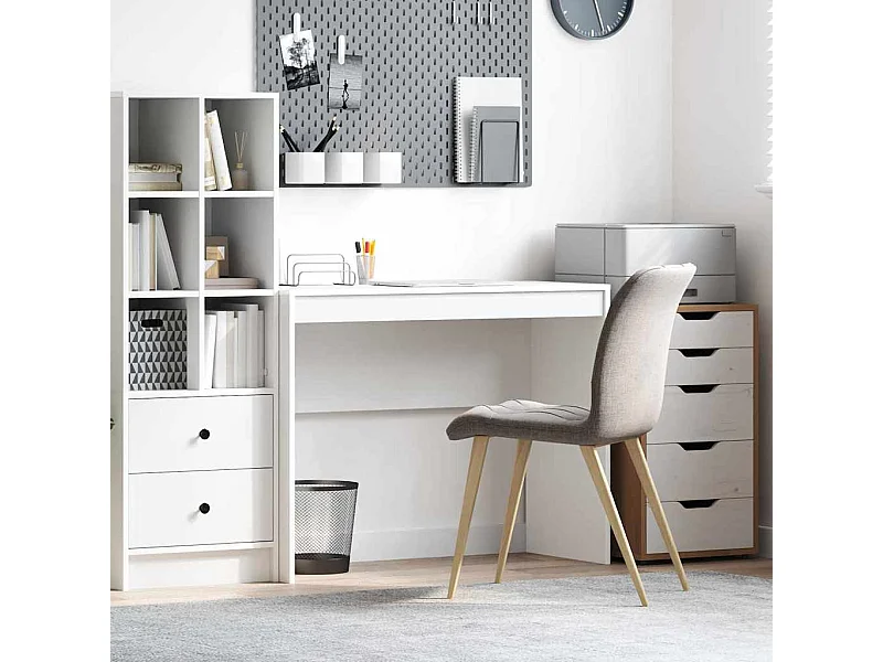 Bureau Wit 100 x 40 x 76 cm Bewerkt hout