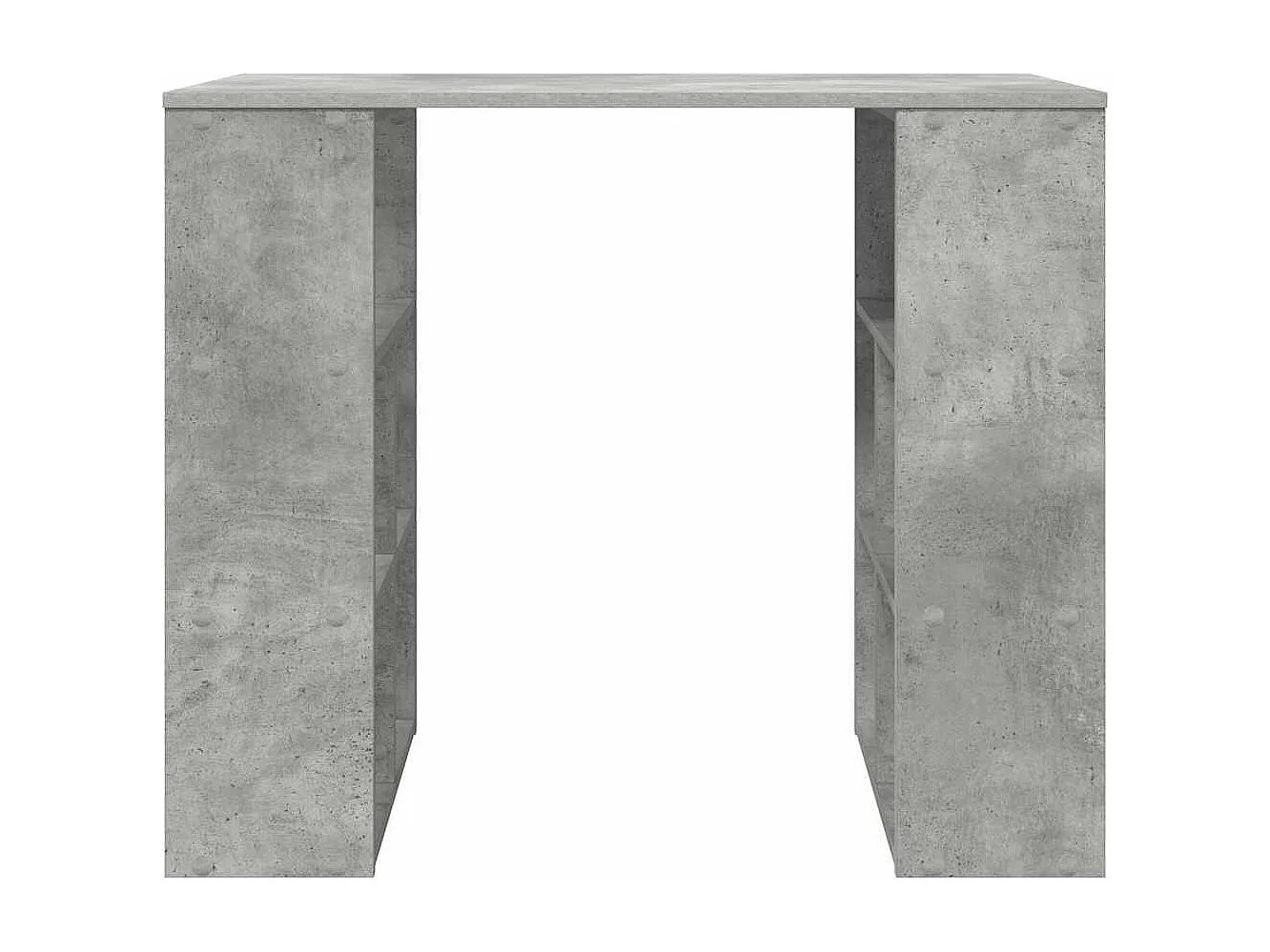 Bureau avec étagère Gris 90 x 50 x 75 cm Bois d'ingénierie