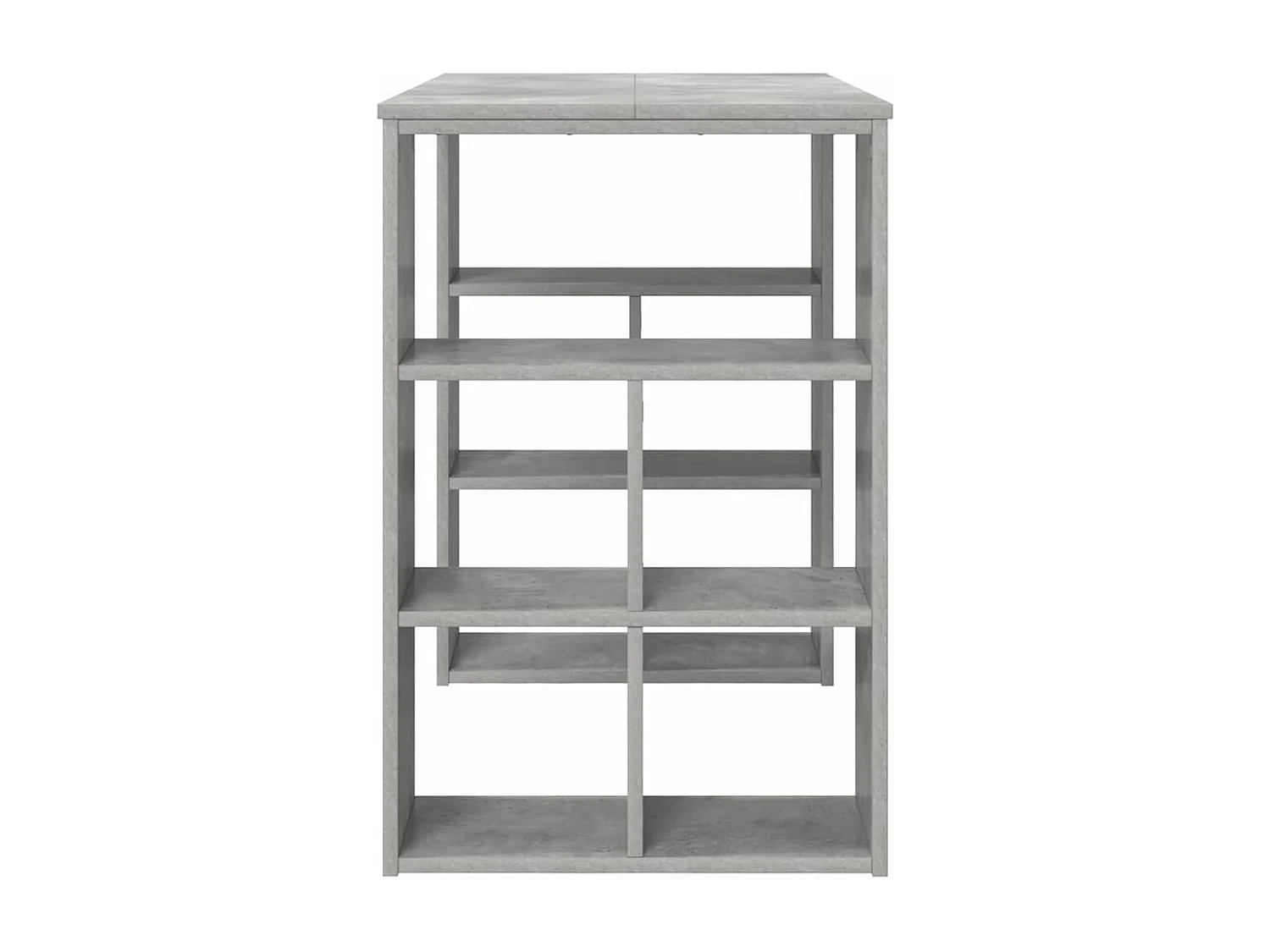 Bureau avec étagère Gris 90 x 50 x 75 cm Bois d'ingénierie