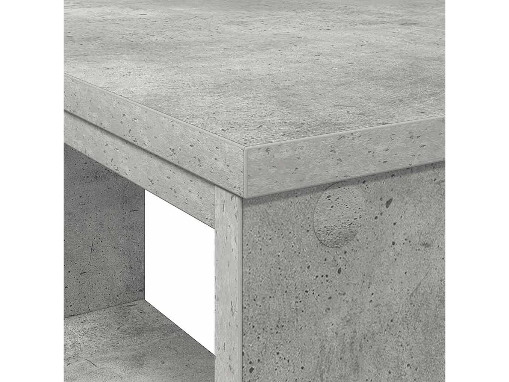 Bureau avec étagère Gris 90 x 50 x 75 cm Bois d'ingénierie