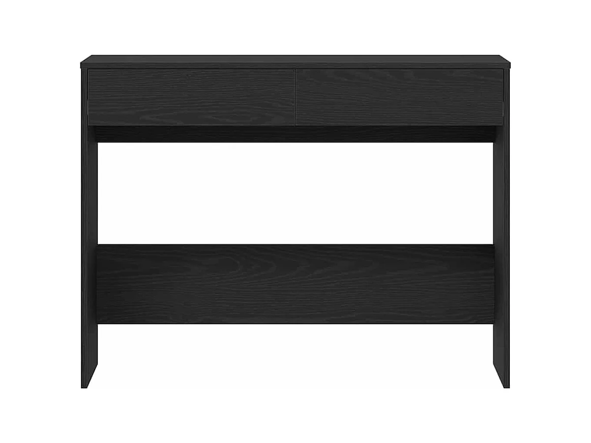 Bureau chêne noir 101x50x76,5 cm Bois d'ingénierie