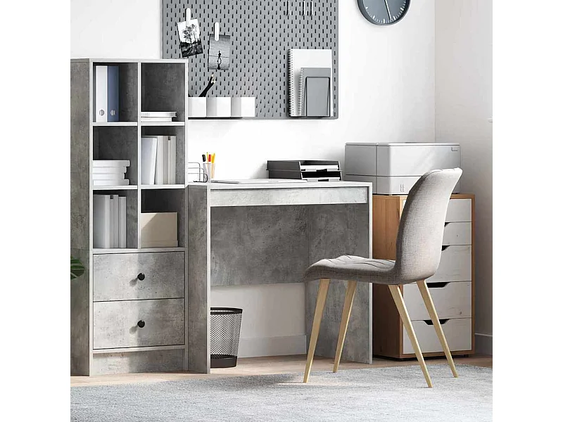 Bureau Autre Gris béton 80 x 50 x 76 cm Bois d'ingénierie