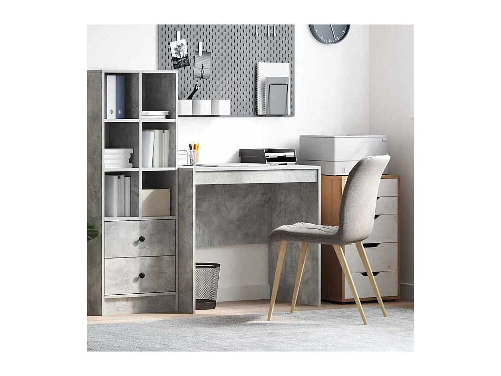 Bureau Autre Gris béton 80 x 50 x 76 cm Bois d'ingénierie