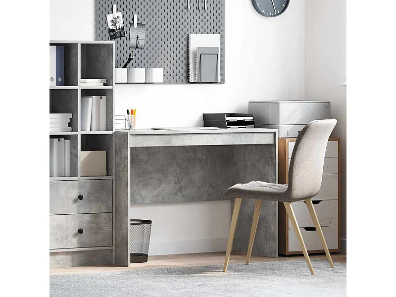 Bureau Gris béton 100 x 50 x 76 cm Bois d'ingénierie