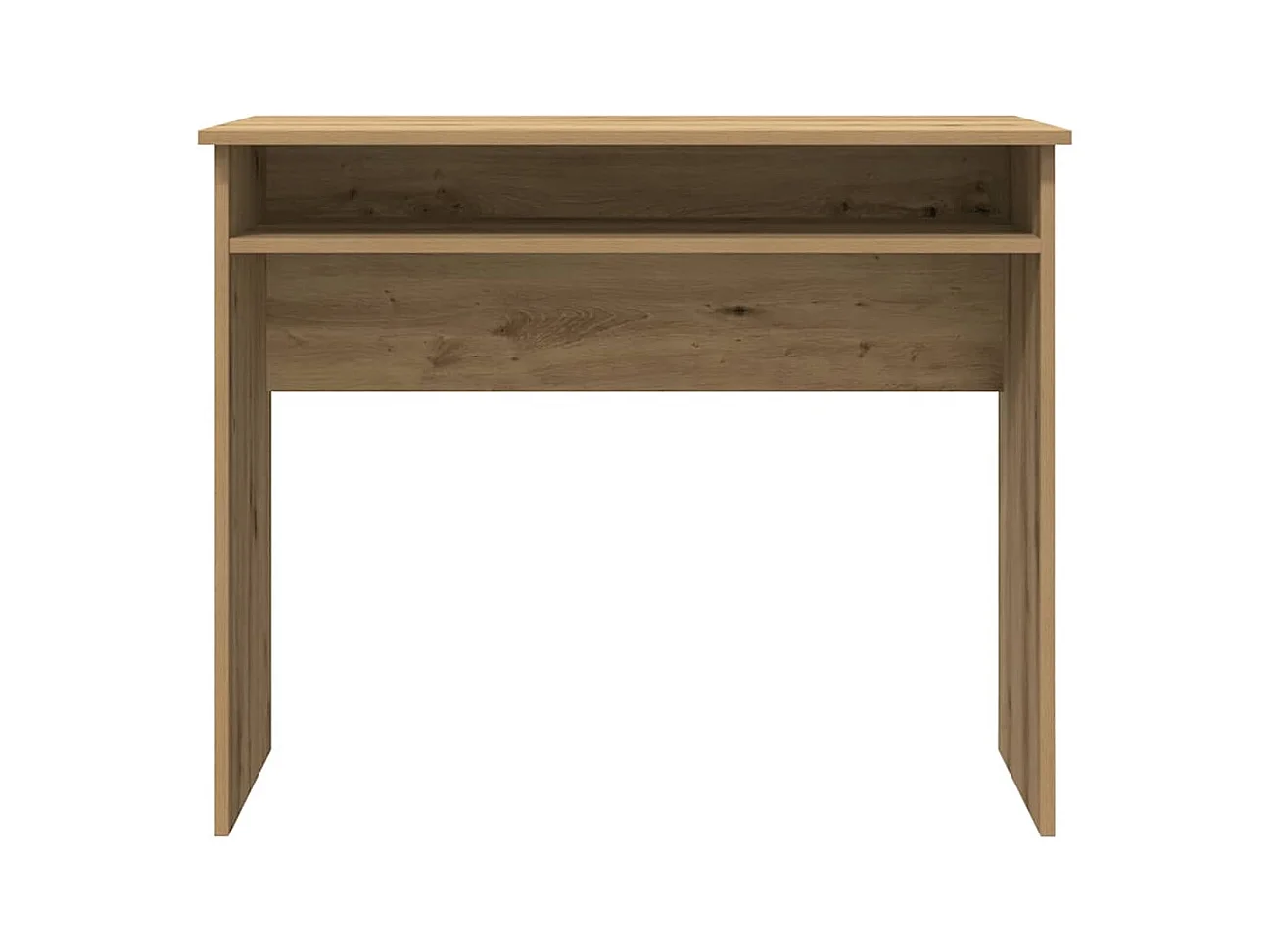 Bureau chêne artisanal 90x50x74 cm bois d'ingénierie