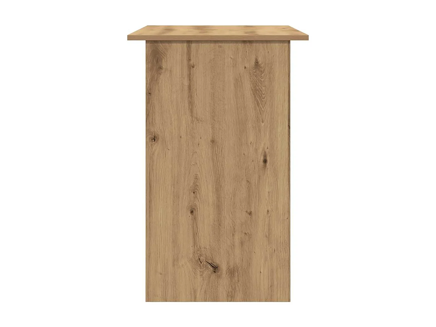 Bureau chêne artisanal 90x50x74 cm bois d'ingénierie