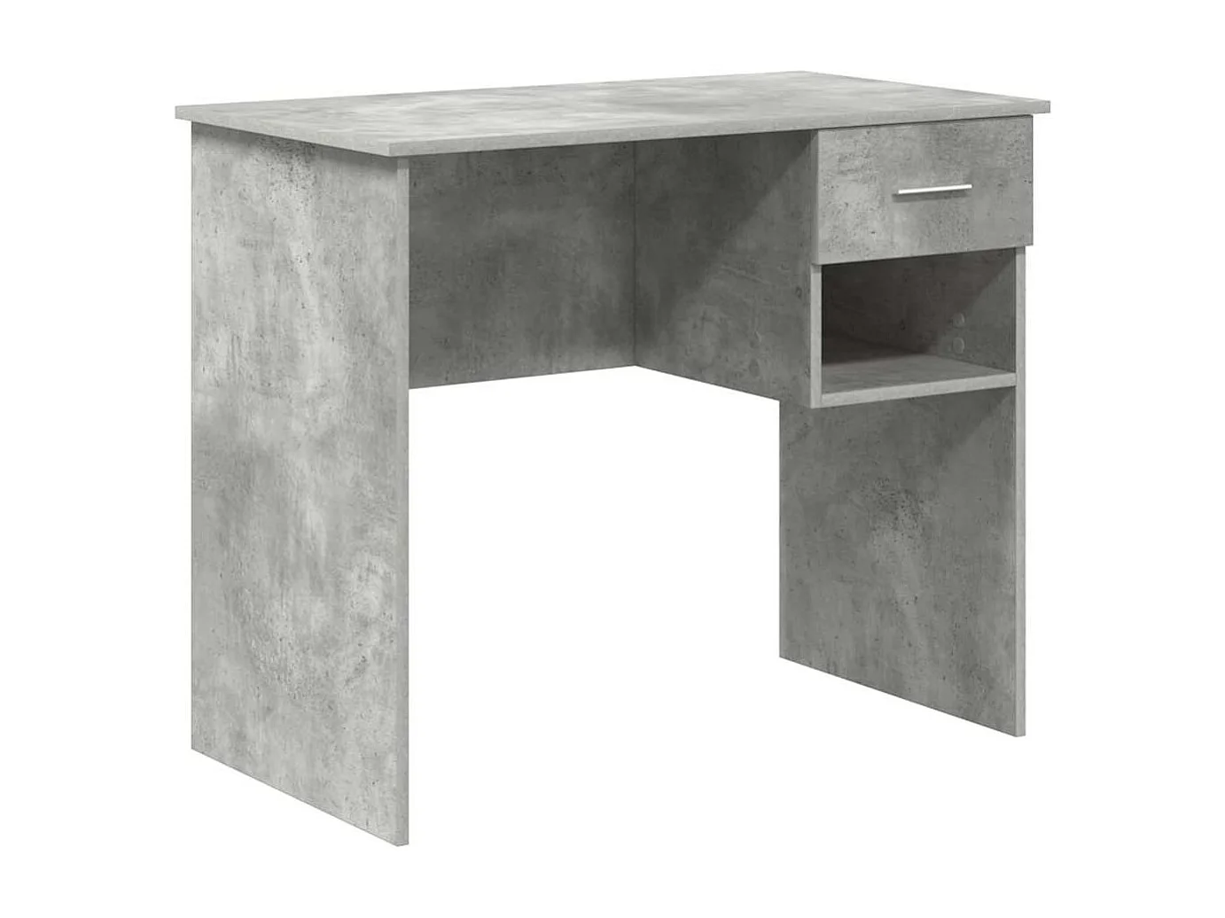 Bureau Gris béton 90 x 49.5 x 75 cm Bois d'ingénierie