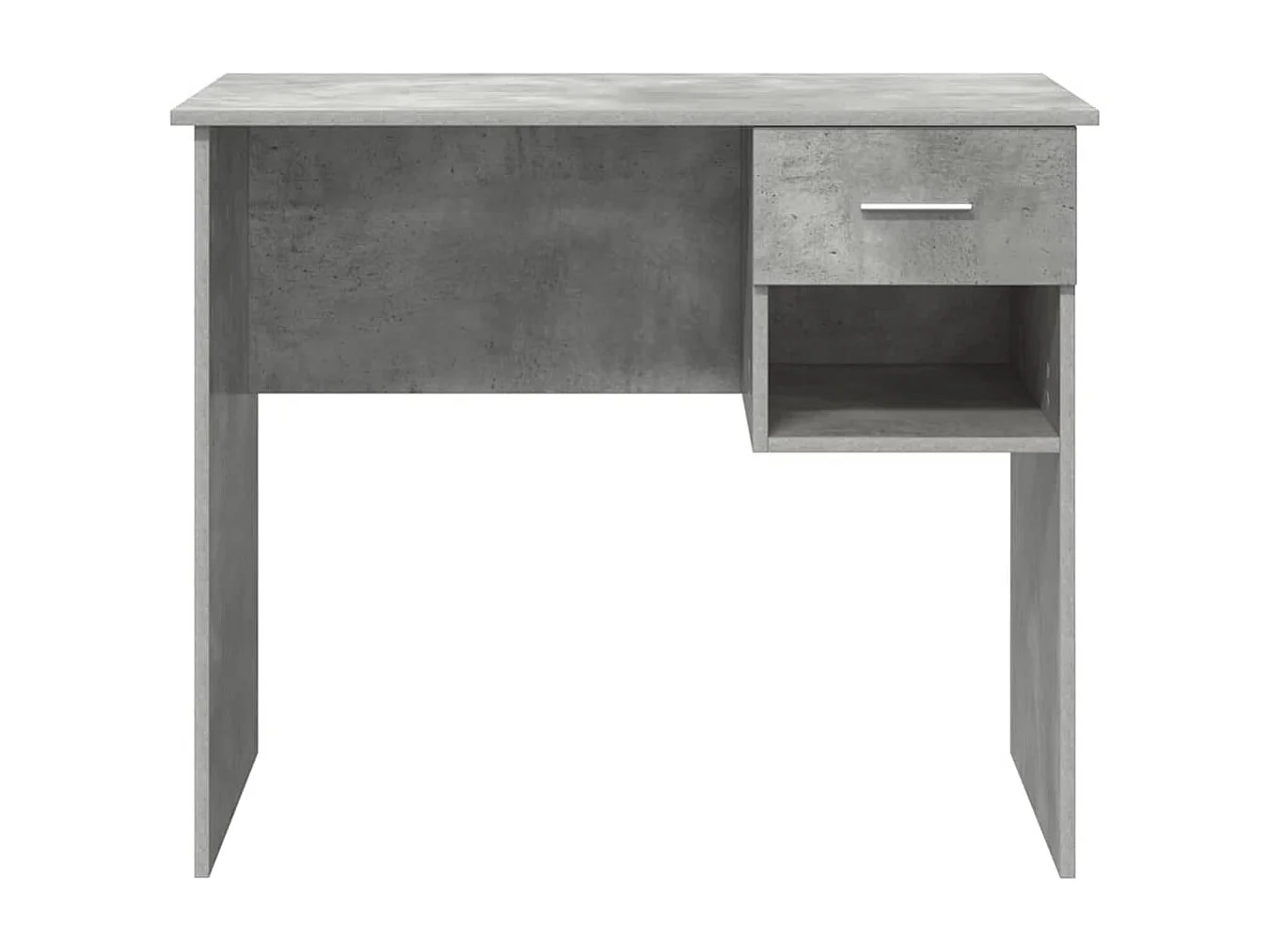 Bureau Gris béton 90 x 49.5 x 75 cm Bois d'ingénierie