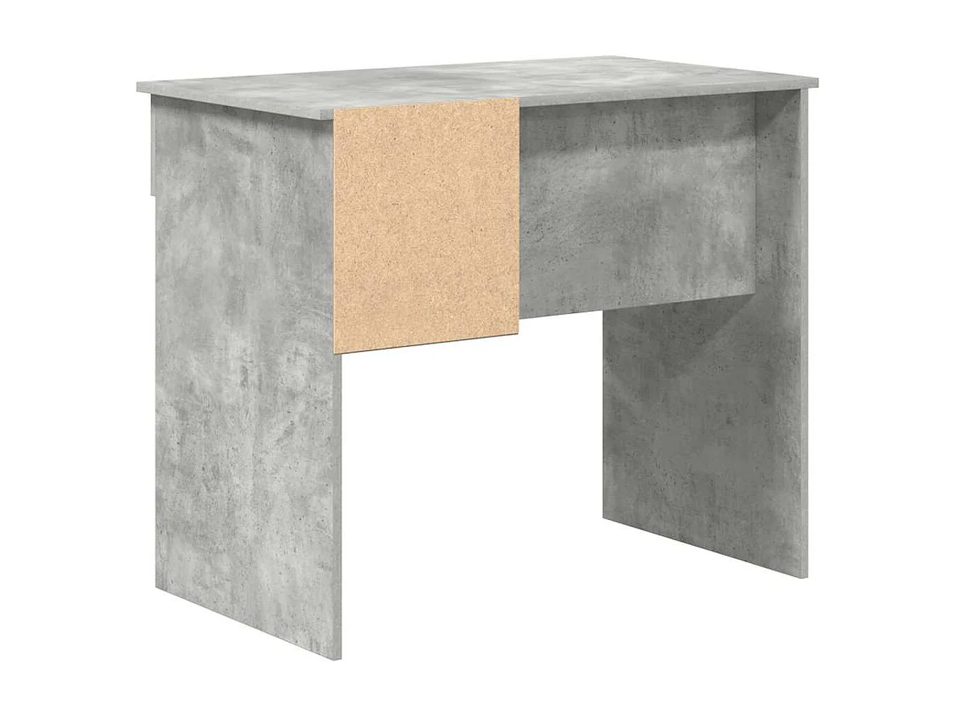 Bureau Gris béton 90 x 49.5 x 75 cm Bois d'ingénierie