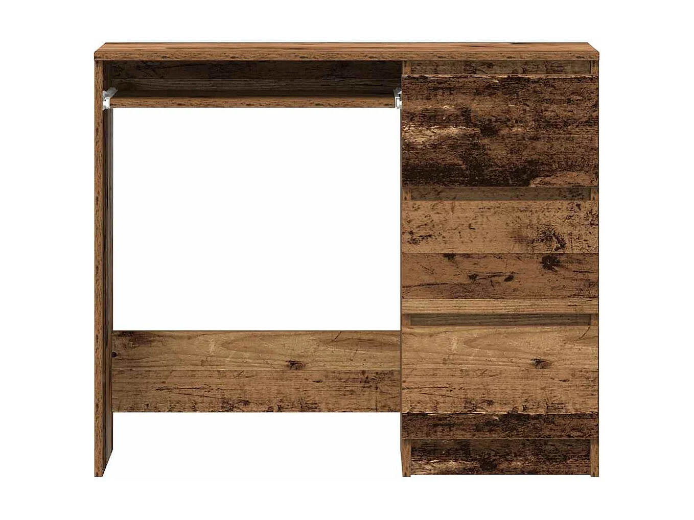 Bureau vieux bois 90x45x76 cm bois d'ingénierie