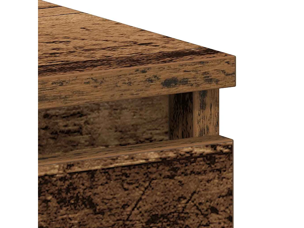 Bureau vieux bois 90x45x76 cm bois d'ingénierie