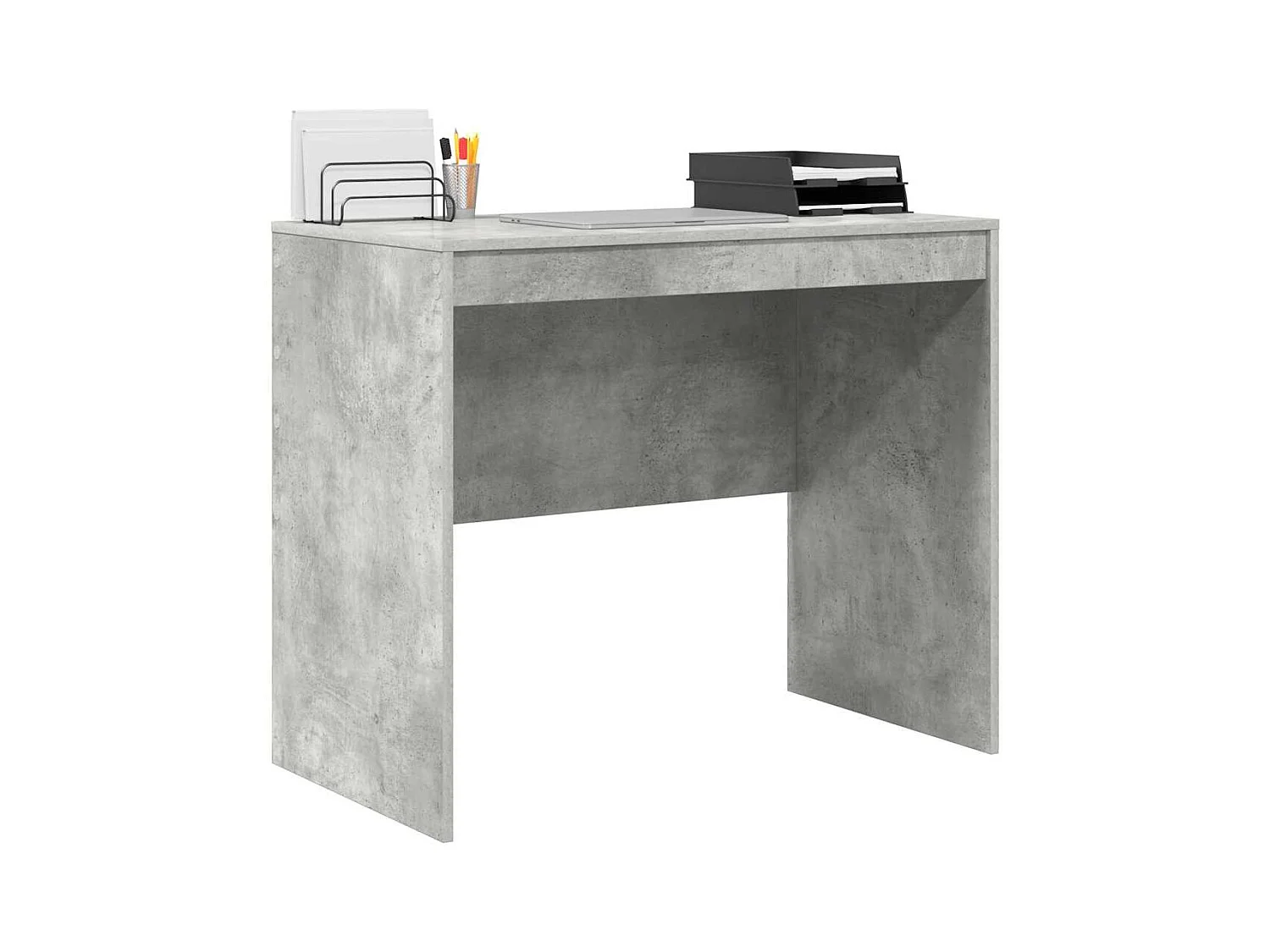 Bureau Gris béton 90 x 50 x 76 cm Bois d'ingénierie