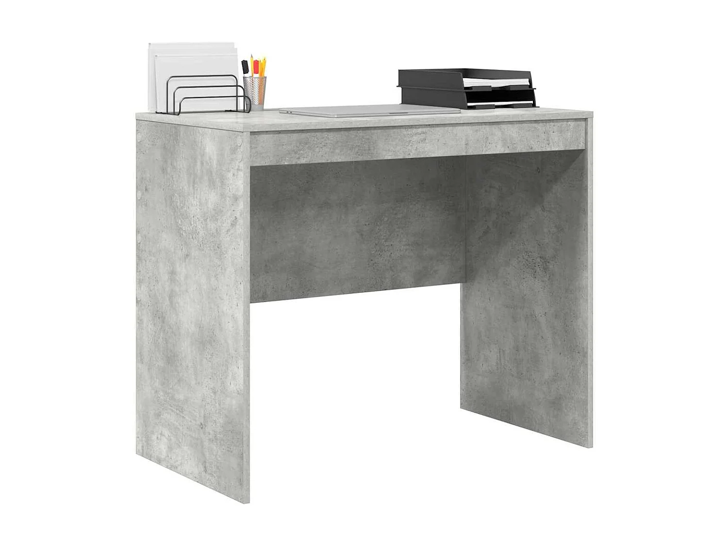 Bureau Gris béton 90 x 50 x 76 cm Bois d'ingénierie