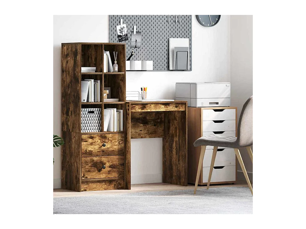 Bureau Chêne fumé 60 x 40 x 76 cm Bois d'ingénierie