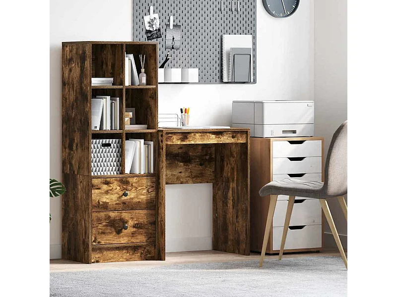 Bureau Gerookt eiken 60 x 40 x 76 cm Bewerkt hout