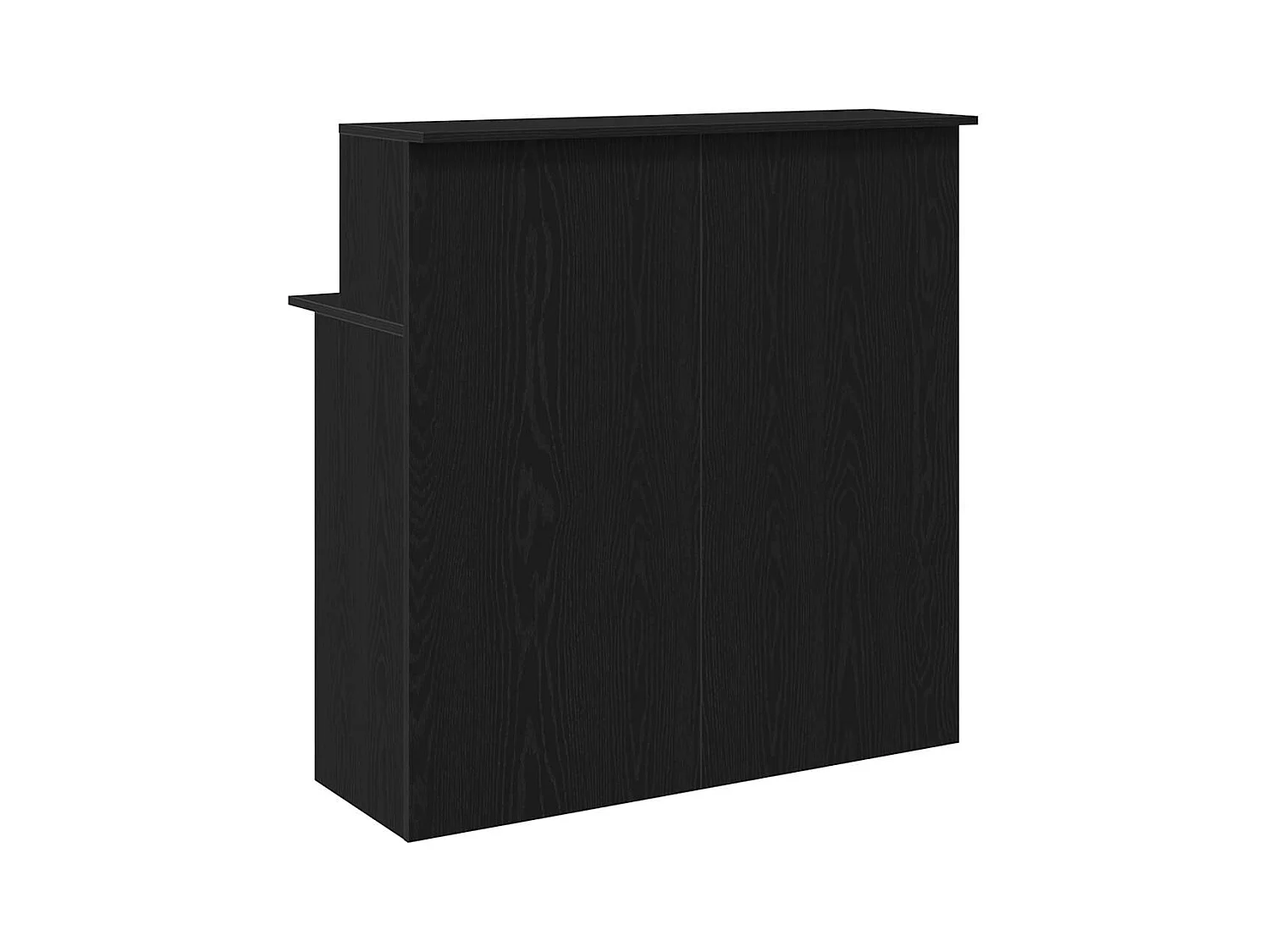 Bureau de réception noir 100x50x103,5 cm bois d'ingénierie