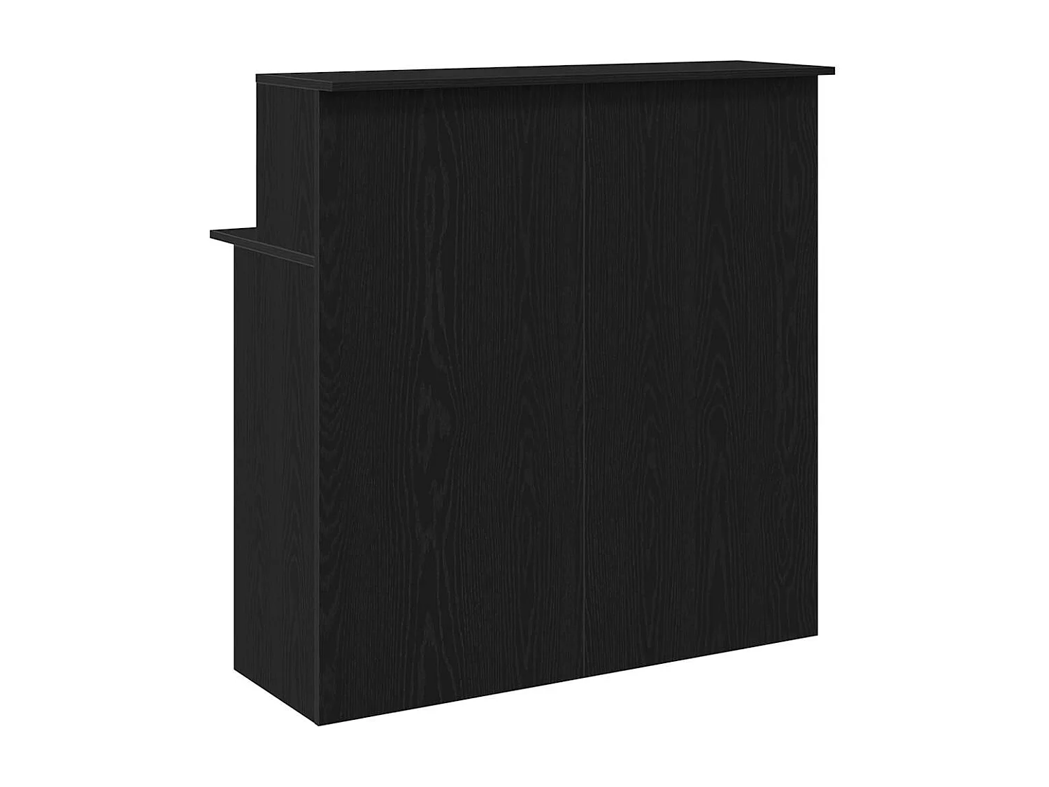 Bureau de réception noir 100x50x103,5 cm bois d'ingénierie