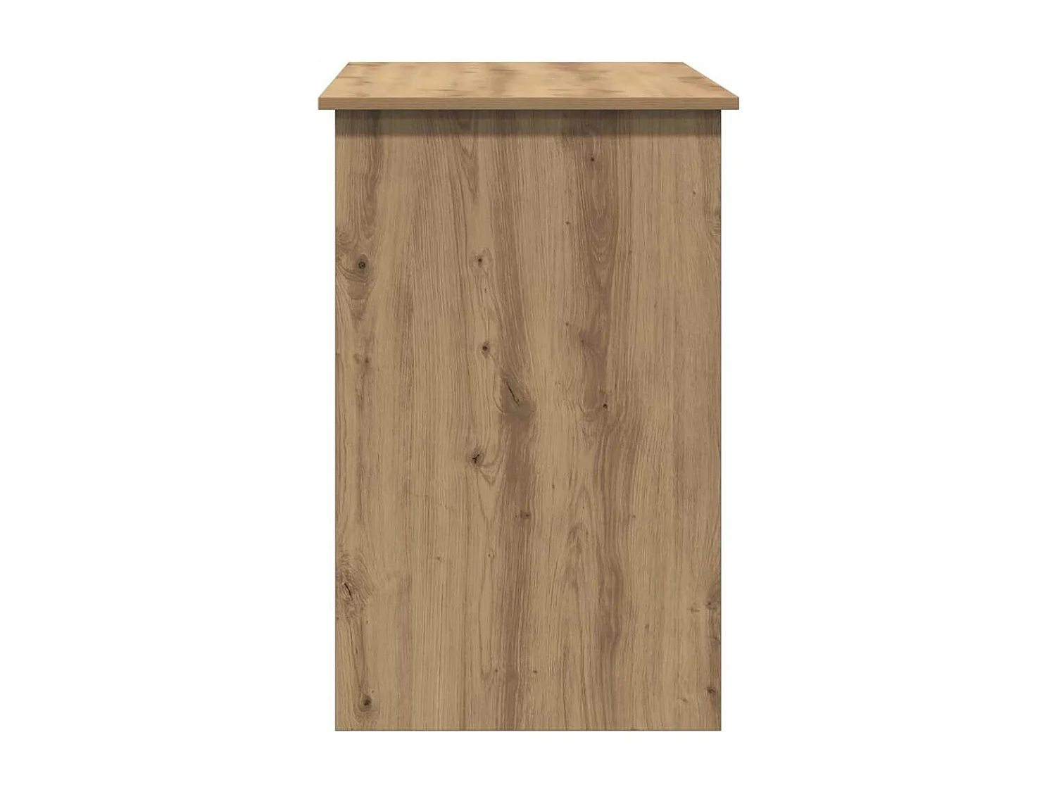 Bureau chêne artisanal 100x50x76 cm bois d'ingénierie