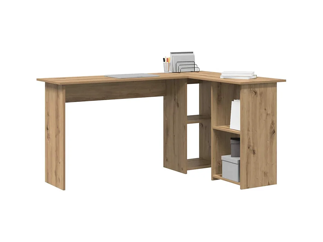 Bureau chêne artisanal 142 x 102 x 73 cm Bois d'ingénierie