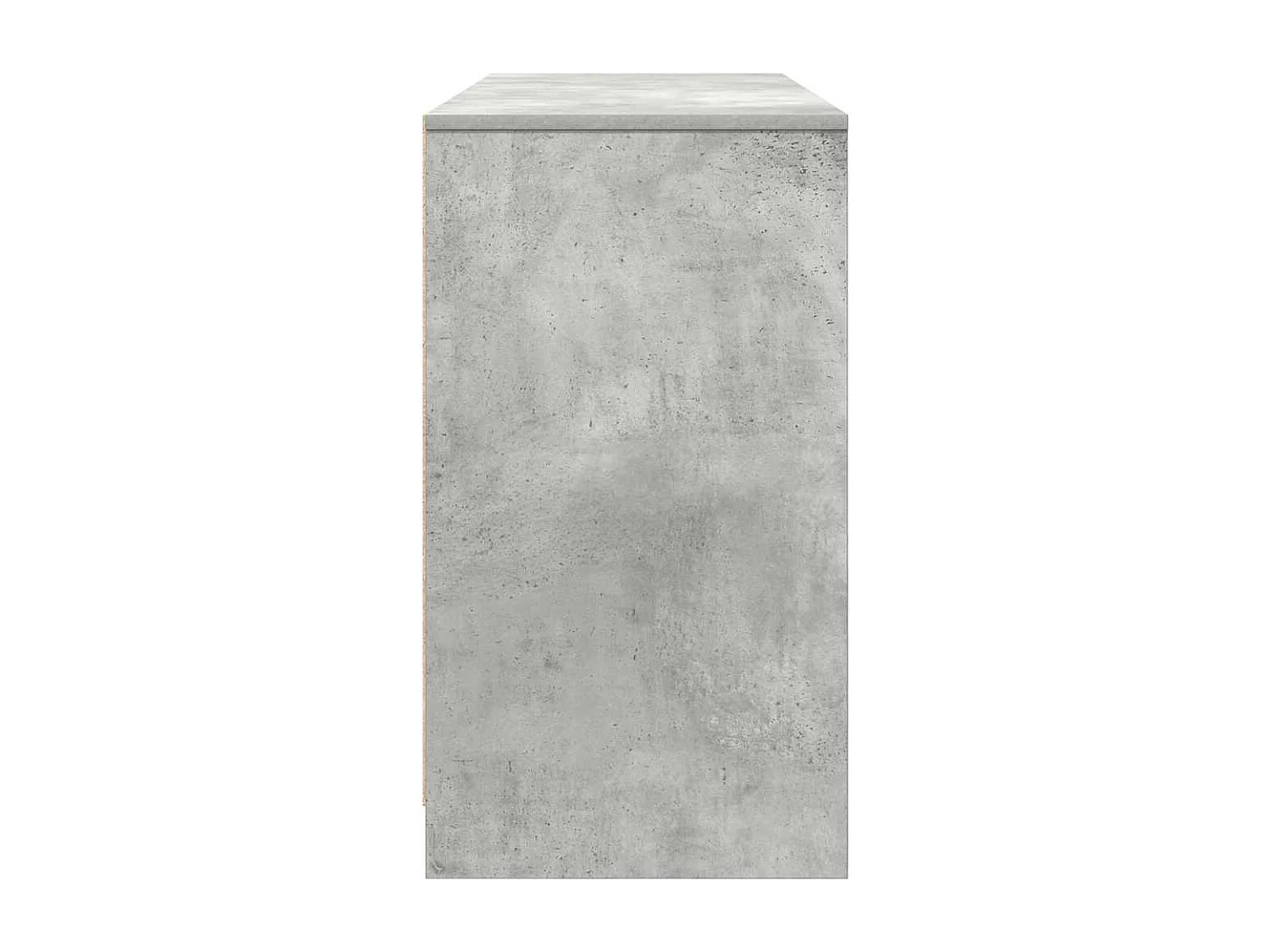 Bureau gris béton 120x42x76 cm bois d'ingénierie