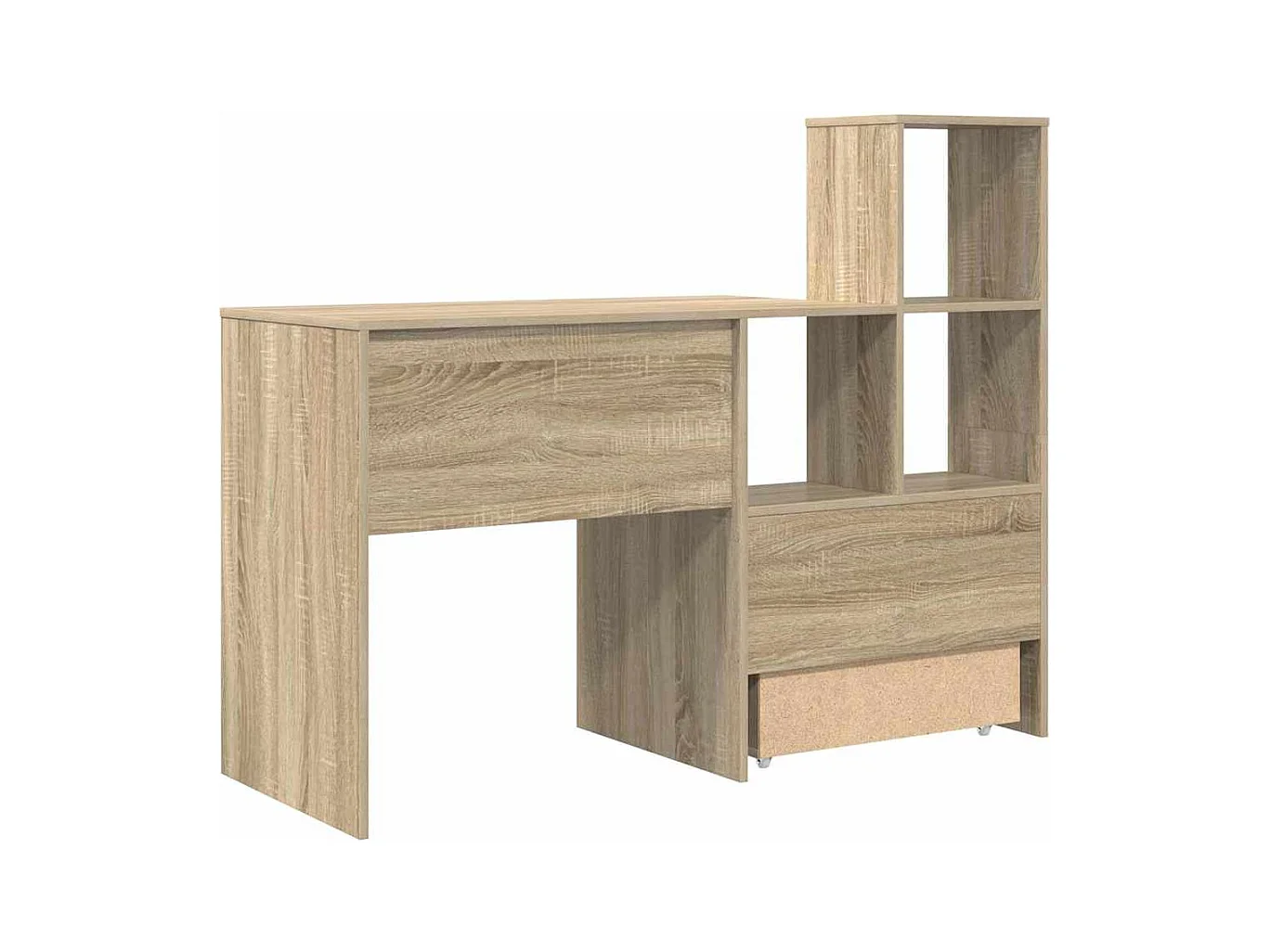 Bureau Chêne sonoma 131,5 x 50 x 106,5 cm Bois d'ingénierie