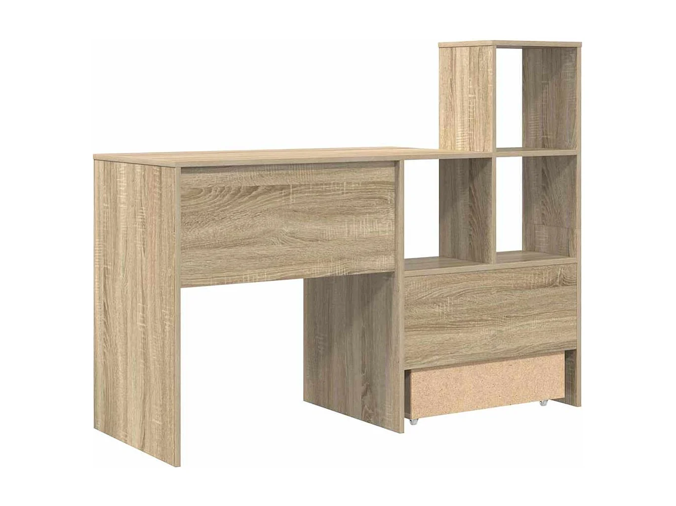 Bureau Chêne sonoma 131,5 x 50 x 106,5 cm Bois d'ingénierie