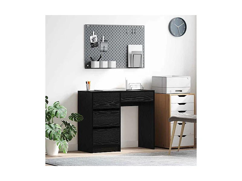Bureau Chêne noir 90 x 37,5 x 75 cm Bois d'ingénierie