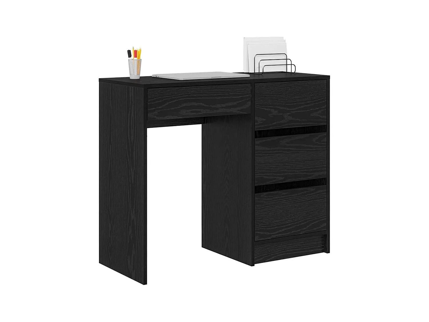 Bureau Chêne noir 90 x 37,5 x 75 cm Bois d'ingénierie