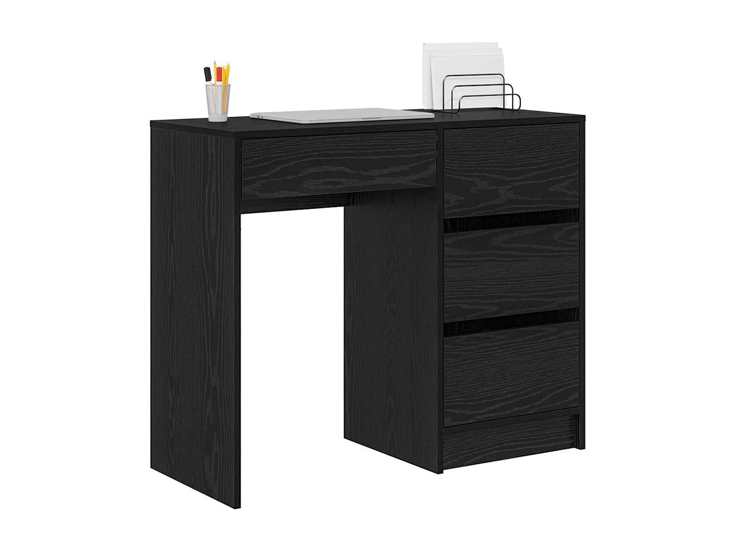 Bureau Chêne noir 90 x 37,5 x 75 cm Bois d'ingénierie