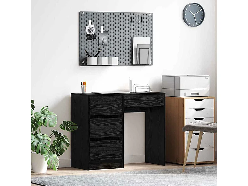Bureau Chêne noir 90 x 37,5 x 75 cm Bois d'ingénierie