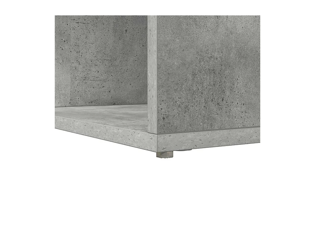 Escritorio de Esquina Gris hormigón 101.5 x 149.5 x 149.5 cm