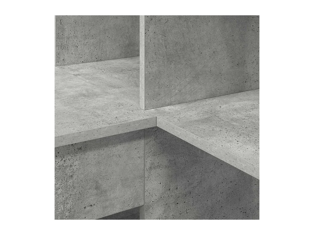 Escritorio de Esquina Gris hormigón 101.5 x 149.5 x 149.5 cm