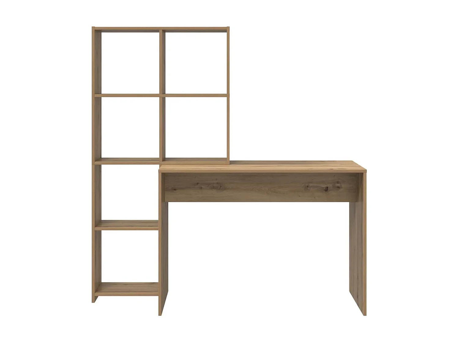 Bureau chêne artisanal 138.5 x 55 x 143 cm Bois d'ingénierie