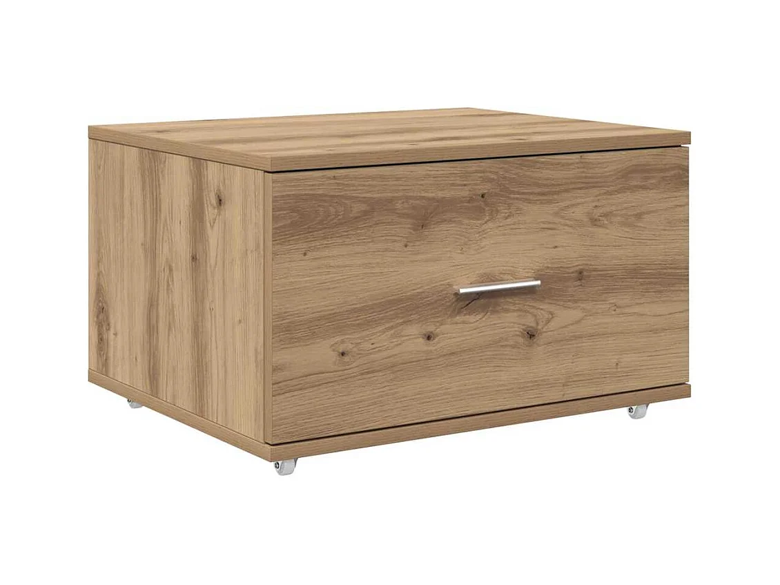 Bureau chêne artisanal 131,5 x 50 x 106,5 cm Bois d'ingénierie