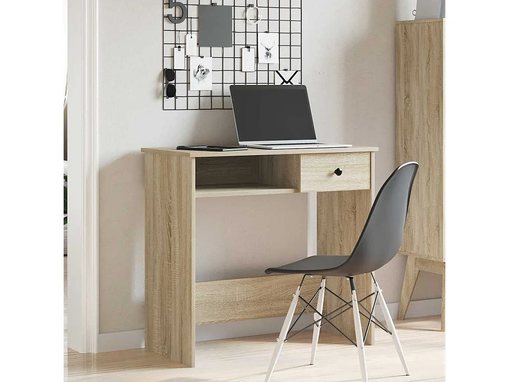 Bureau Chêne Sonoma 80x40x75 cm Aggloméré