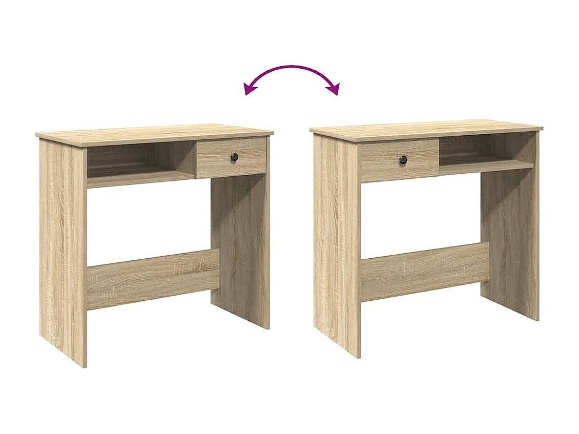 Bureau Chêne Sonoma 80x40x75 cm Aggloméré