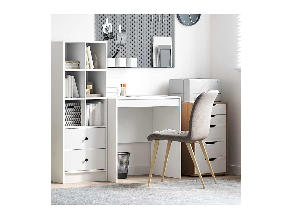 Bureau Blanc 70 x 50 x 76 cm Bois d'ingénierie