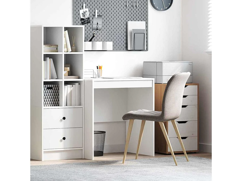 Bureau Blanc 70 x 50 x 76 cm Bois d'ingénierie