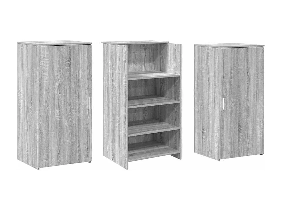 Bureau de réception sonoma gris 155x50x103,5 cm bois ingénierie