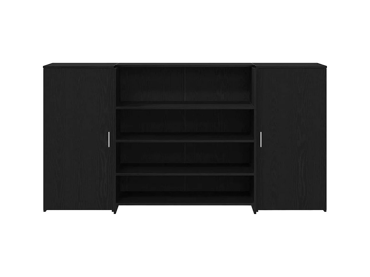 Mostrador de recepción roble negro 200x50x103,5 cm