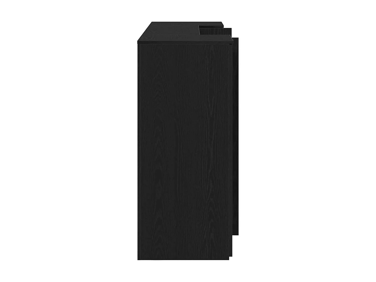 Mostrador de recepción roble negro 200x50x103,5 cm