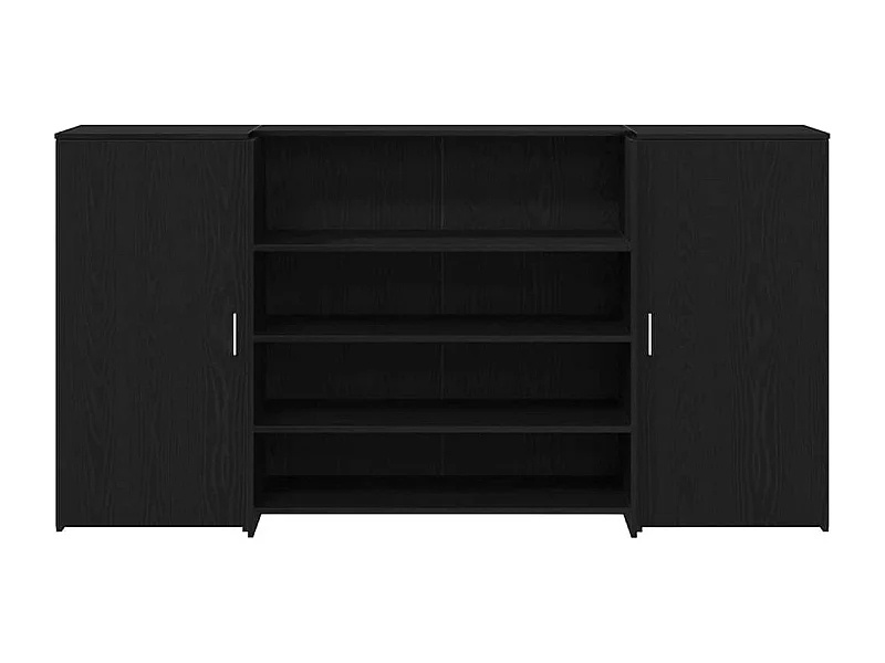 Mostrador de recepción roble negro 200x50x103,5 cm