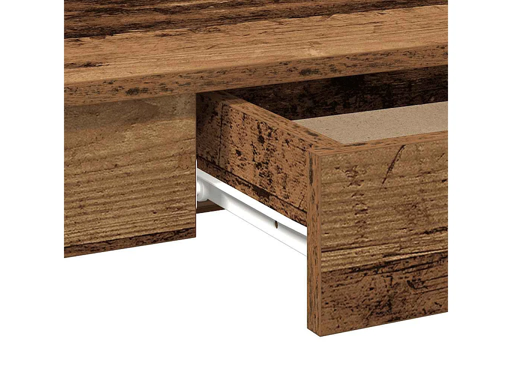 Escritorio de madera de ingeniería envejecida 100x45x75 cm