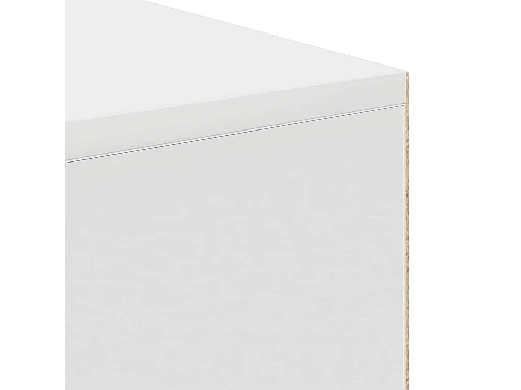 Bureau avec étagère Blanc 102 x 50 x 75 cm Bois d'ingénierie