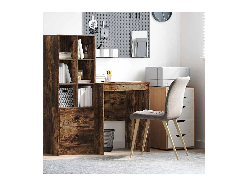 Bureau Chêne fumé 60 x 50 x 76 cm Bois d'ingénierie